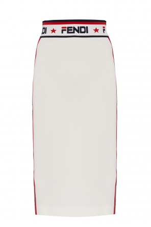 Logo-embroidered skirt, zdjęcie 1 Logo-embroidered skirt od Fendi
